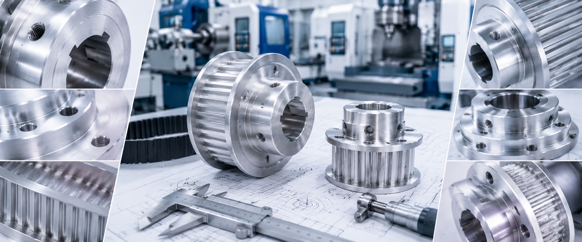 Custom timing pulley machining details